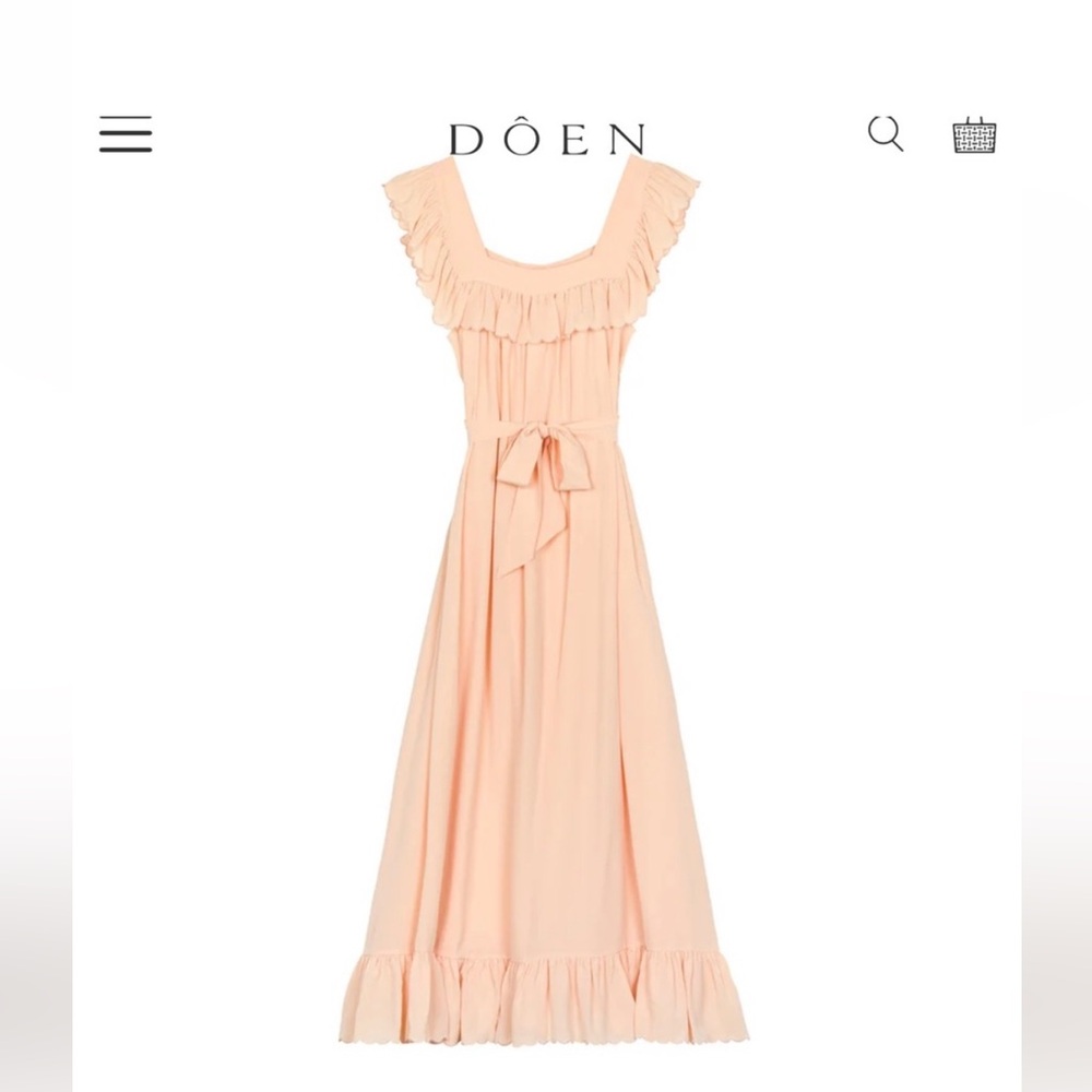 DOEN SYCAMORE DRESS IN SUNLIT CORAL, size XL never worn.
